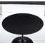 Table tulipe de 42,1 po, table de salle à manger Mid-Century pour 4 à 6 personnes - plateau de table rond en panneau de fibres à densité moyenne (le plateau de table est composé de deux panneaux), table de salle à manger à piédestal, table de bout et table basse de loisir-942980609