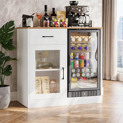 Meuble-bar à vin moderne avec mini-frigo
