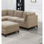 Chenille modulaire en tissu modulaire 6 pièces pour salon et canapé d'angle 3X-1011546459