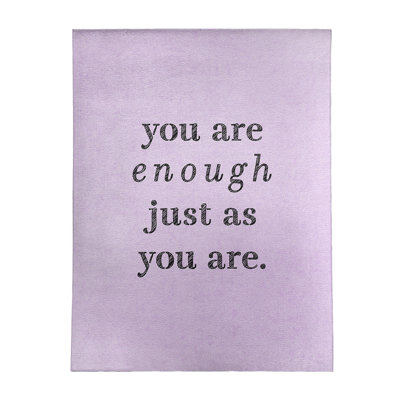 Quotes Chenille Indoor Rug