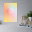 Le Soleil Gradient Orb, une impression d'art mural abstraite, colorée et onirique représentant un paysage naturel.-871342603