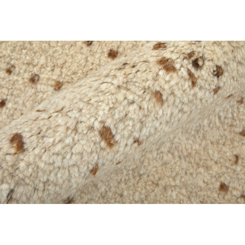 Truxel Modern Polka Dots, Tan/Brown Area Rug, Runner 2'6" x 8'