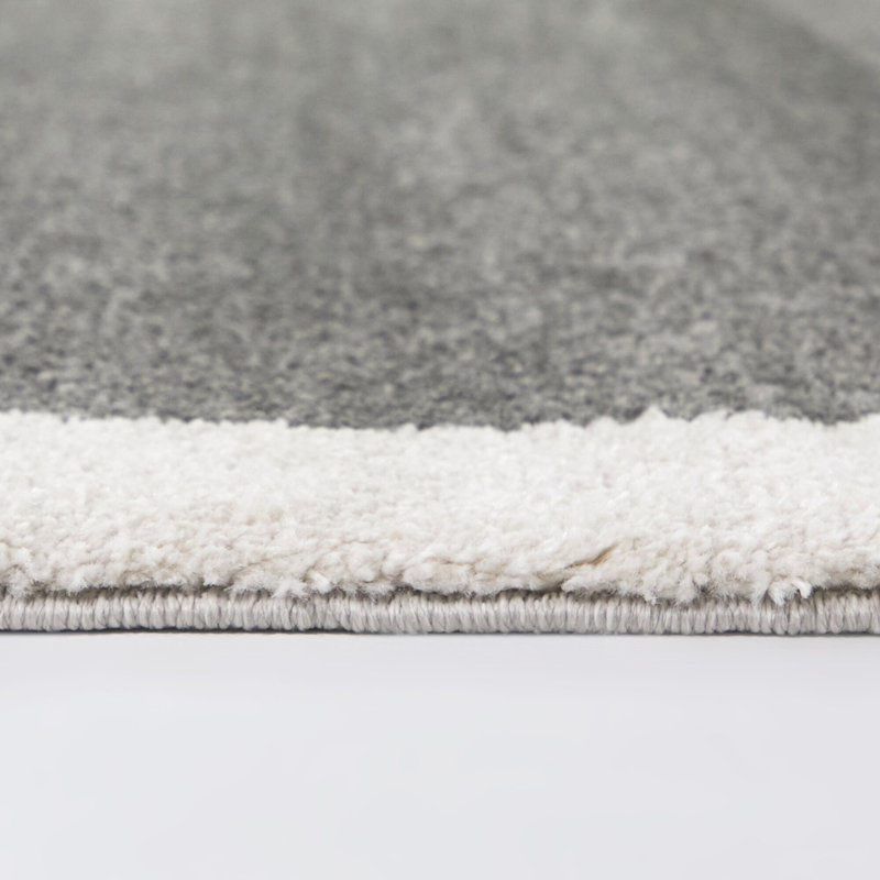 Tapis moderne gris / gris anthracite Gruen, Rectangle 5 pi 3 po x 7 pi