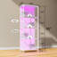 Tablette en verre pour objets de collection, vitrine noire à DEL, grande tablette étroite éclairée à DEL avec panneau perforé, lampe sur pied avec tablette-121503365-105357994