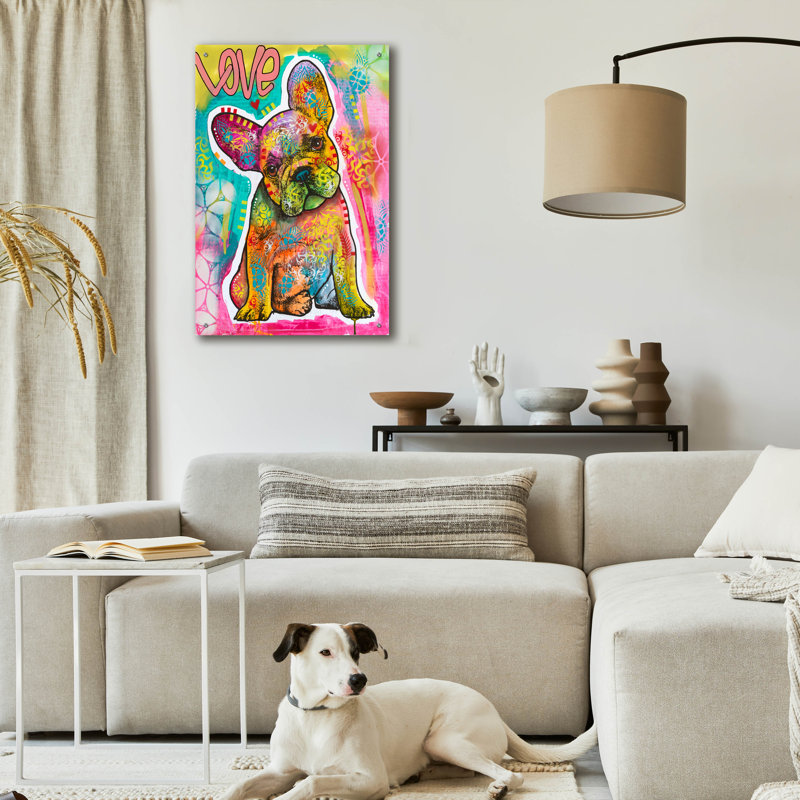 «Love Puppy - Ears» par Dean Russo, H 36 po x l 24 po x P 0,2 po