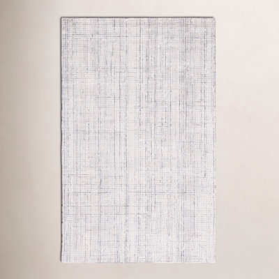 Rowe Abstract Handmade Tufted Ivory/Grey Area Rug