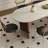 Oval Dining Table with Arched Legs