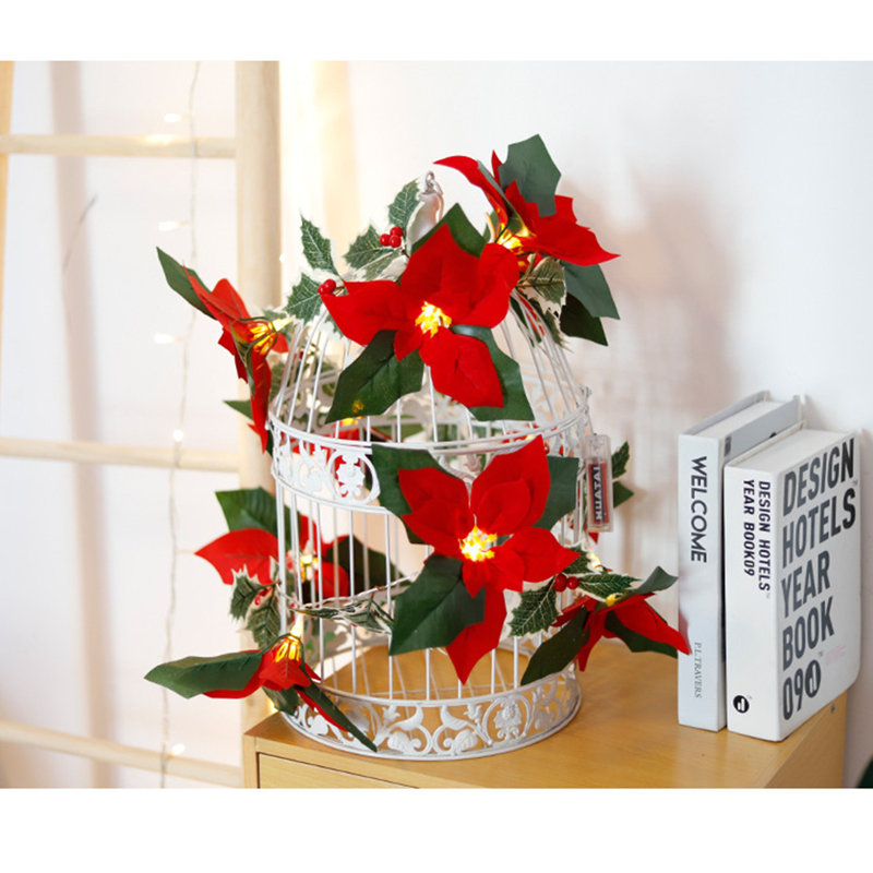 Guirlande lumineuse à DEL safran de Noël