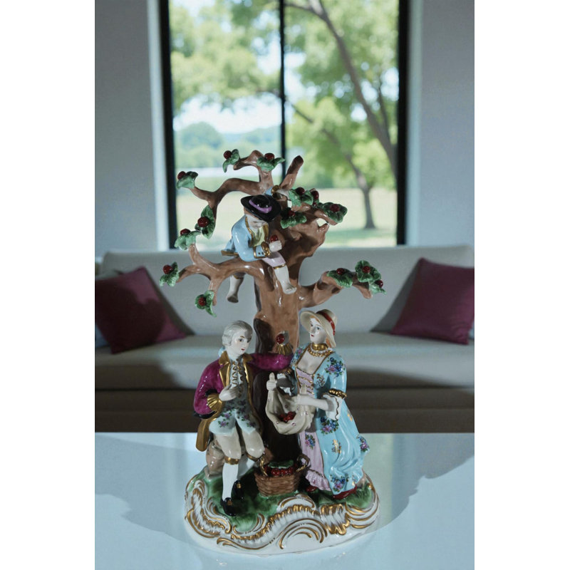 Figurine familiale en porcelaine NIFao
