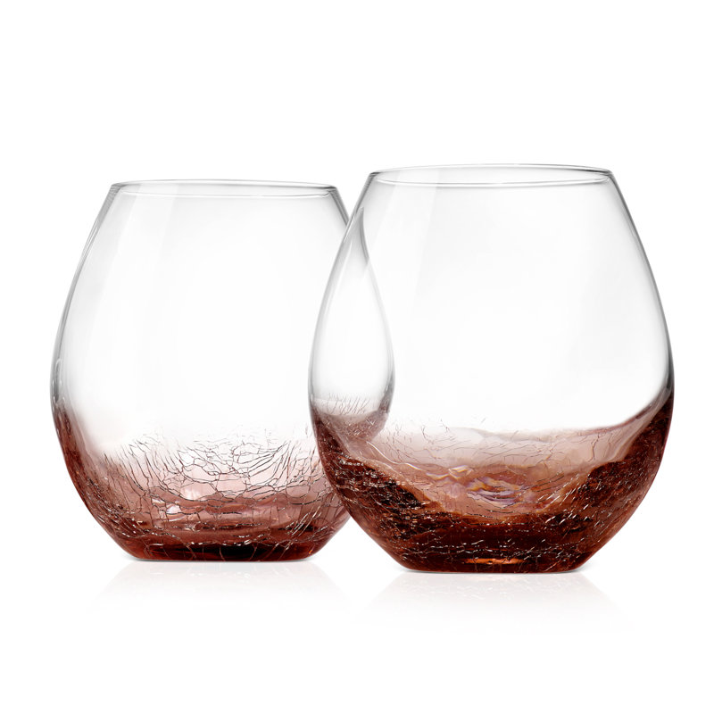 Ensemble de verres assortis sans pied 2 pièces