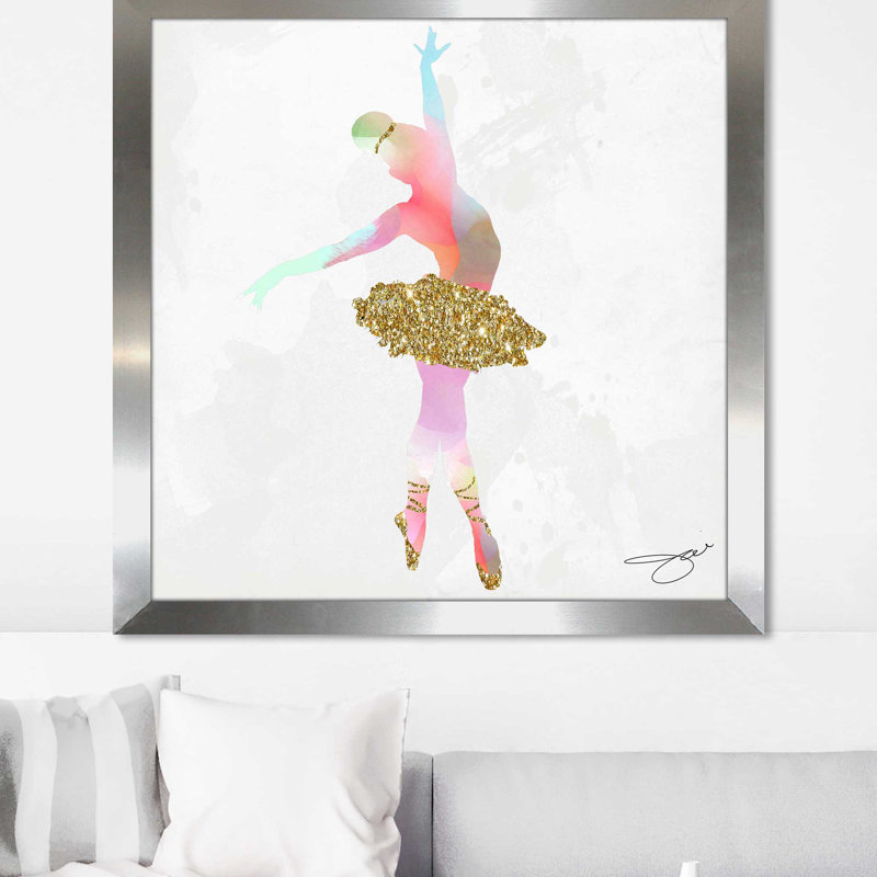 Dancer 4 (Square) par By Jodi - impression, Encadrement argenté, H 25,5 po x l 25,5 po x P 1 po