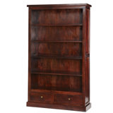 Buchholtz 180cm H x 110cm W Solid Wood Standard Bookcase