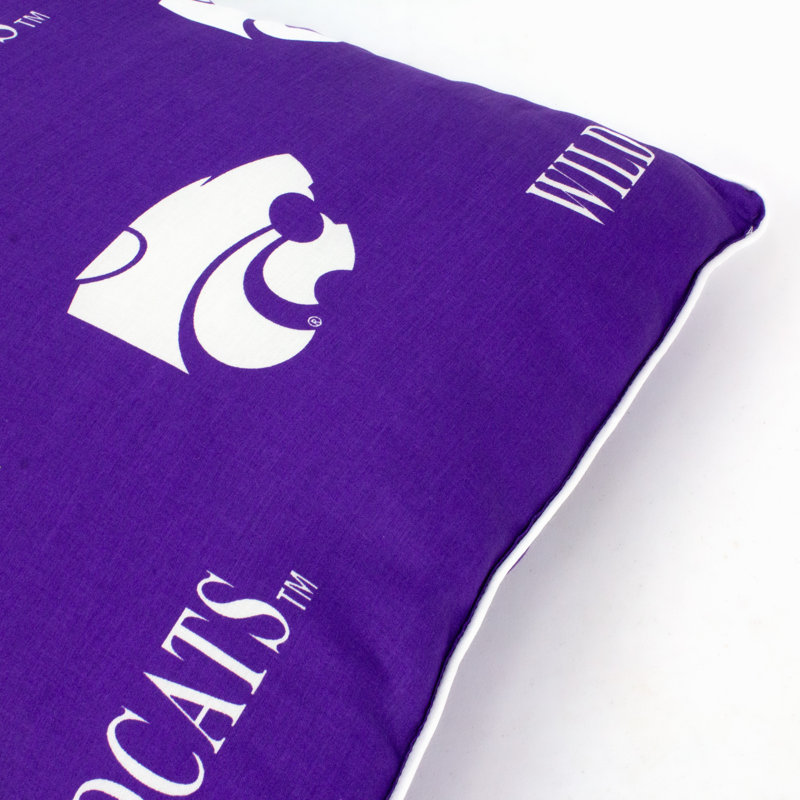 Housse de coussin carré NCAA, Kansas State