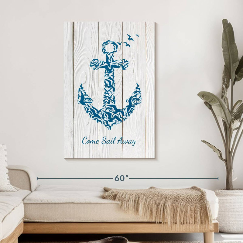 «Anchor Quote», reproduction sur toile tendue, H 45 po x l 30 po x P 1,25 po