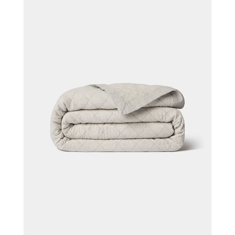 Salt River Matelasse Coverlet, Full Coverlet/Bedspread, Gray