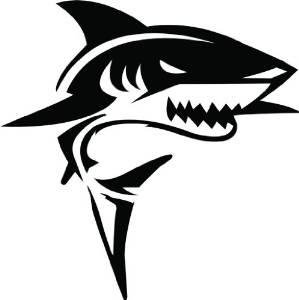 Décalcomanie murale shark