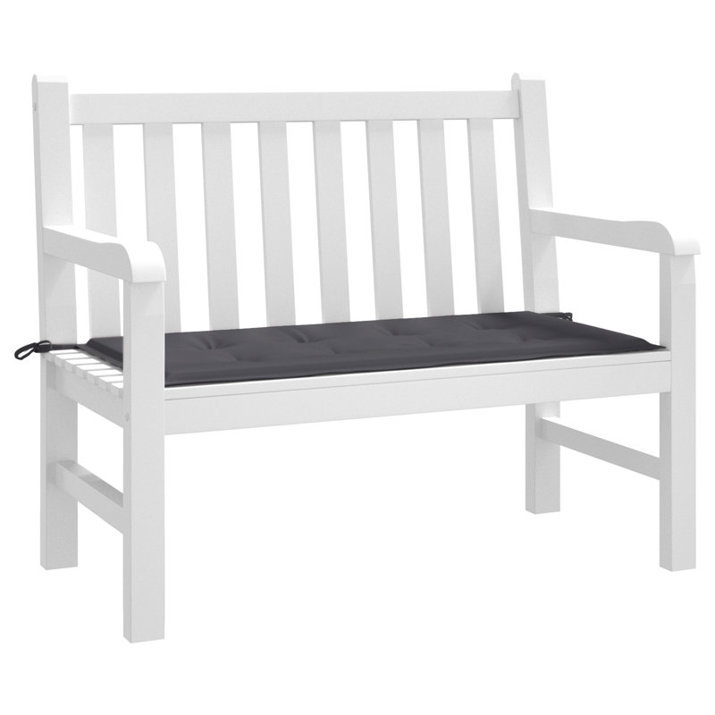 Outdoor Seat Cushion, Anthracite, 1.2" H x 39.4" W x 19.7" D