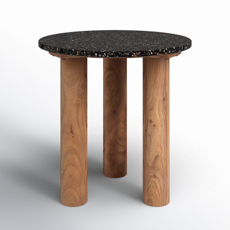 Pike Stone Top End Table, Natural