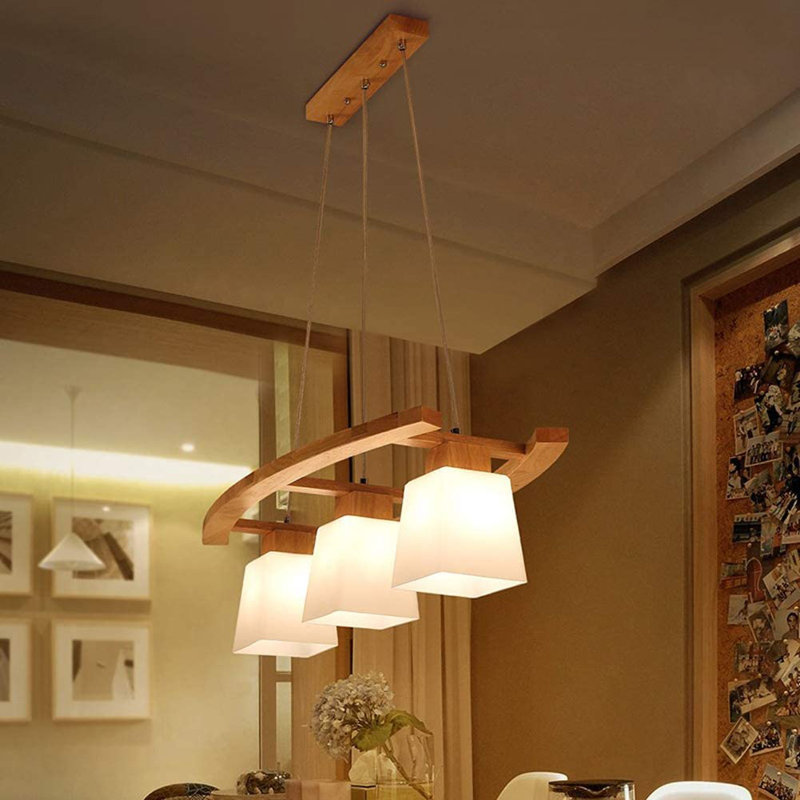 Chavis 3 - Bulb Kitchen Island Linear Pendant Light