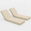 Coussin de chaise longue d'extérieur 2 pièces, 80 po x 26 po x 4 po-654445003-647617549-647617551