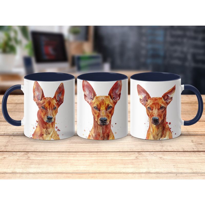 Ceramic Coffee Mug, 4, Navy