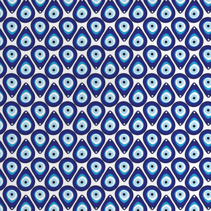 Tissu de l’oeil malveillant, l 58 po x L 180 po