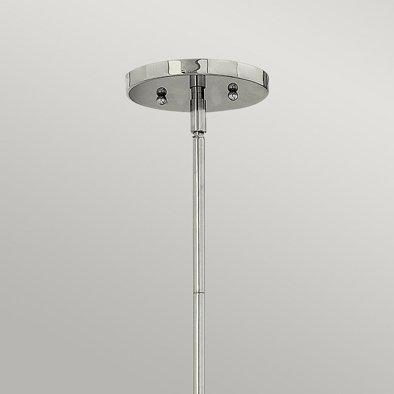 Raven 1 - Light Gold Bell Pendant, Polished Nickel