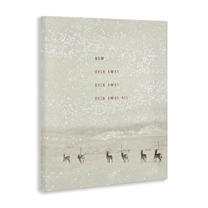 «Dash Away Winter Poem» par Rhonda Addison, H 20 po x l 16 po