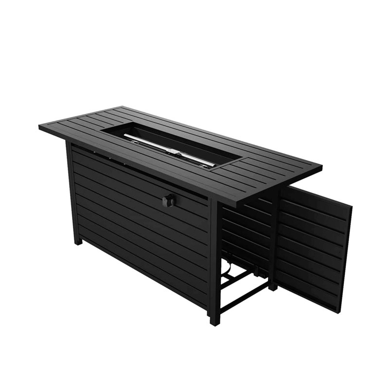 Rectangle Gas Smokeless Fire Pit Table
