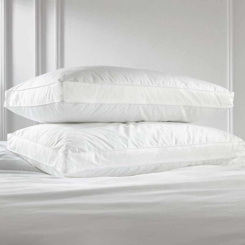 Luxurious Hotel Snuggledown Back Sleeper Medium Support Cotton Cover Pillow