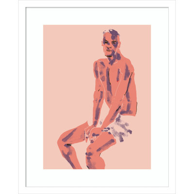Olender "A Man Posing" Print