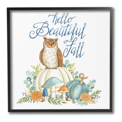 «Beautiful Fall With Owl» par Deb Strain sur toile