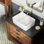 Lavabo de salle de bain vasque rectangulaire en porcelaine vitreuse 16 po x 12 po DeerValley