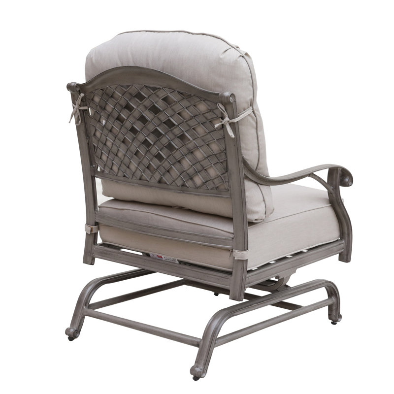 Chaise de patio avec coussins Waddington, Oursin
