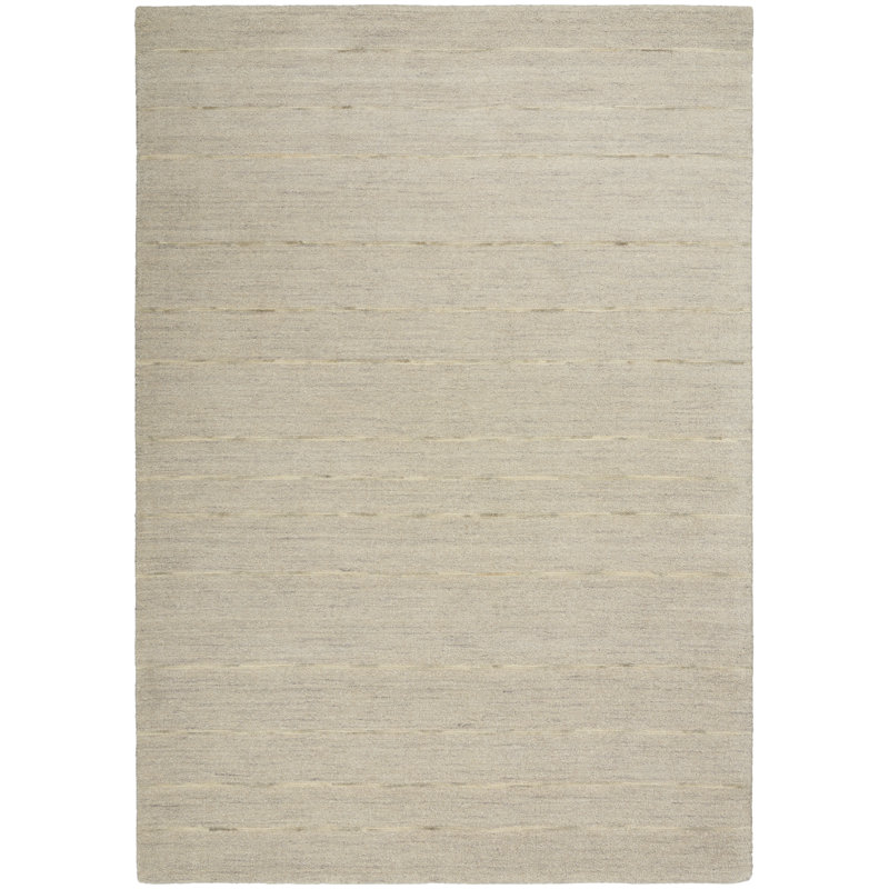 Solid Colour Hand Woven Area Rug, Rectangle 48 x 72cm