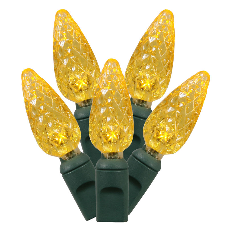 LED Single Mold Christmas Light Set, Yellow