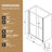 Matte Black Aluminum Frame Double Sliding Shower Door 54" W X 72" H, 1/4"  6Mm  Clear Tempered Glass With -Proof Film, Waterproof And Easy To Install In Bathroom Wide High Glass, Frame, , Waterproof,