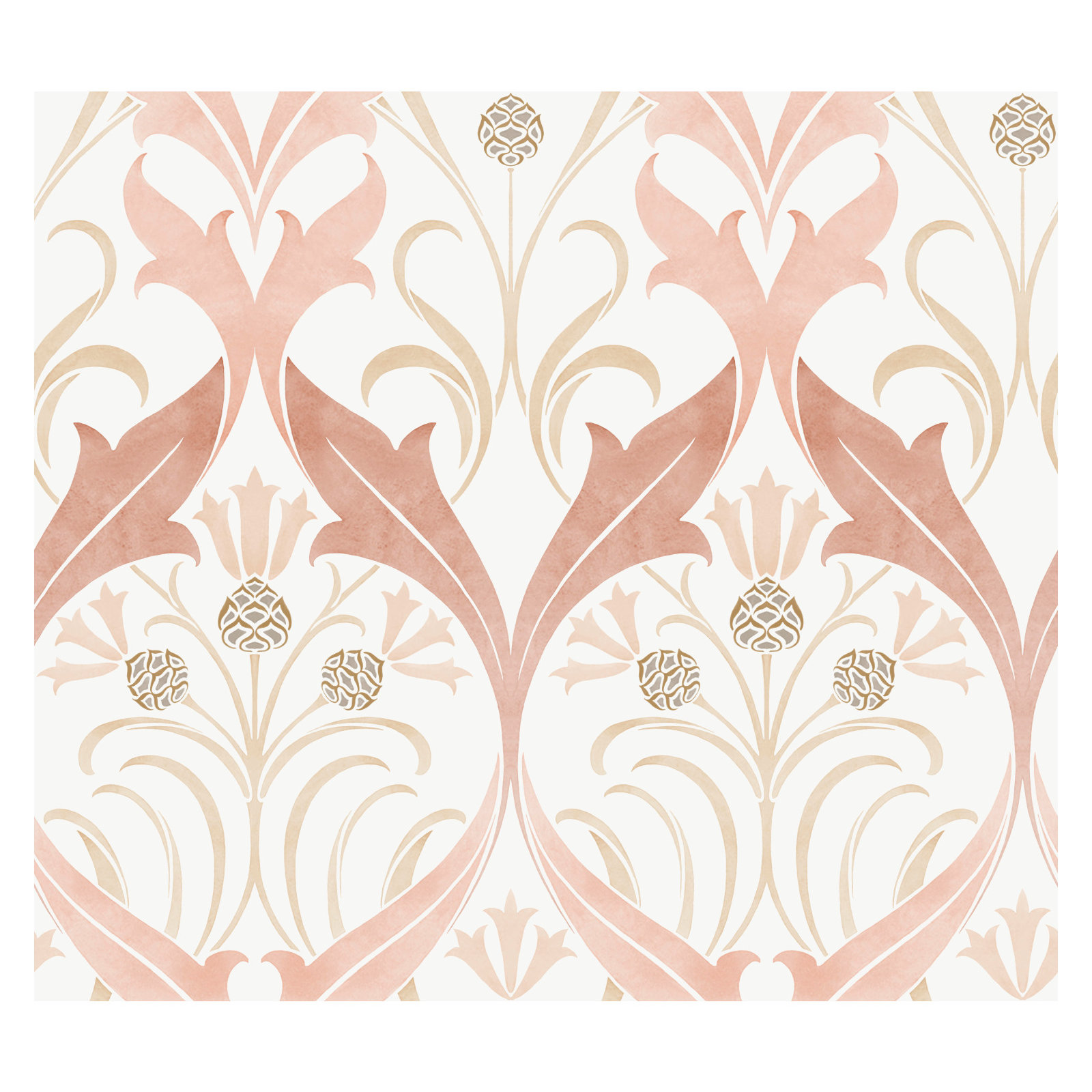 Harmon Floral Wallpaper, Blush