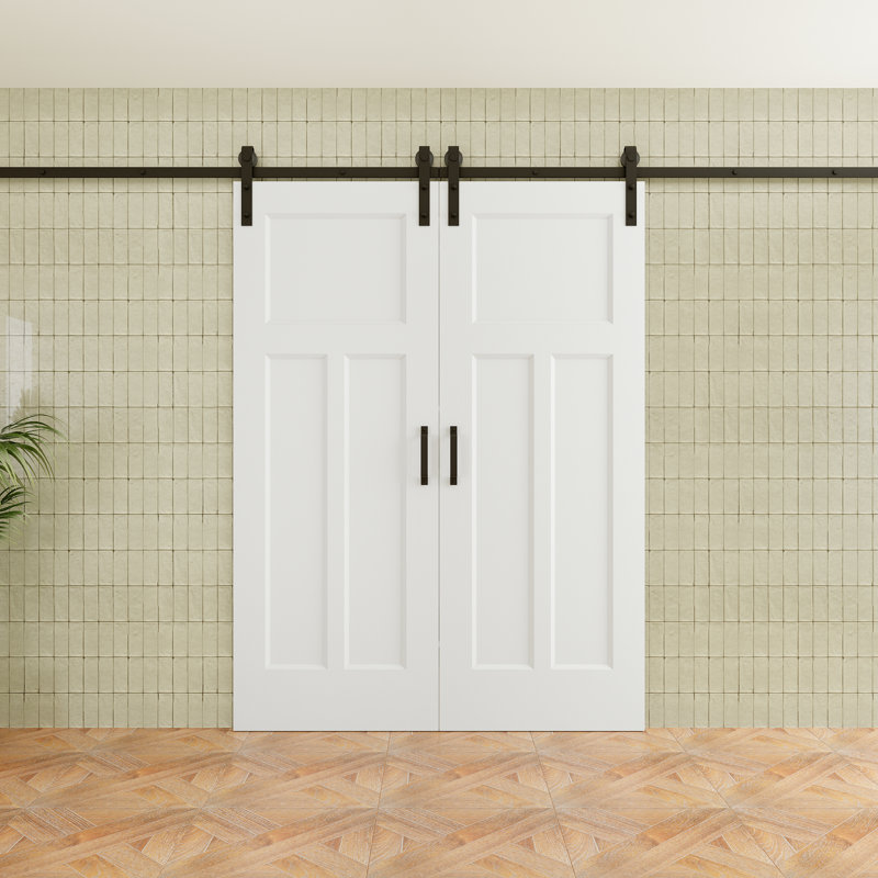 Porte de grange coulissante en bois 80 po H 3 po, 60 po x 80 po