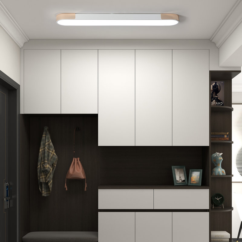 Muscato 1-Light 100.1cm LED Flush Mount, White/Gold
