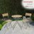 Culbin Round 2 - Person 59" Long Steel Bistro Set
