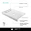 Base de douche simple l 48 po x P 32 po