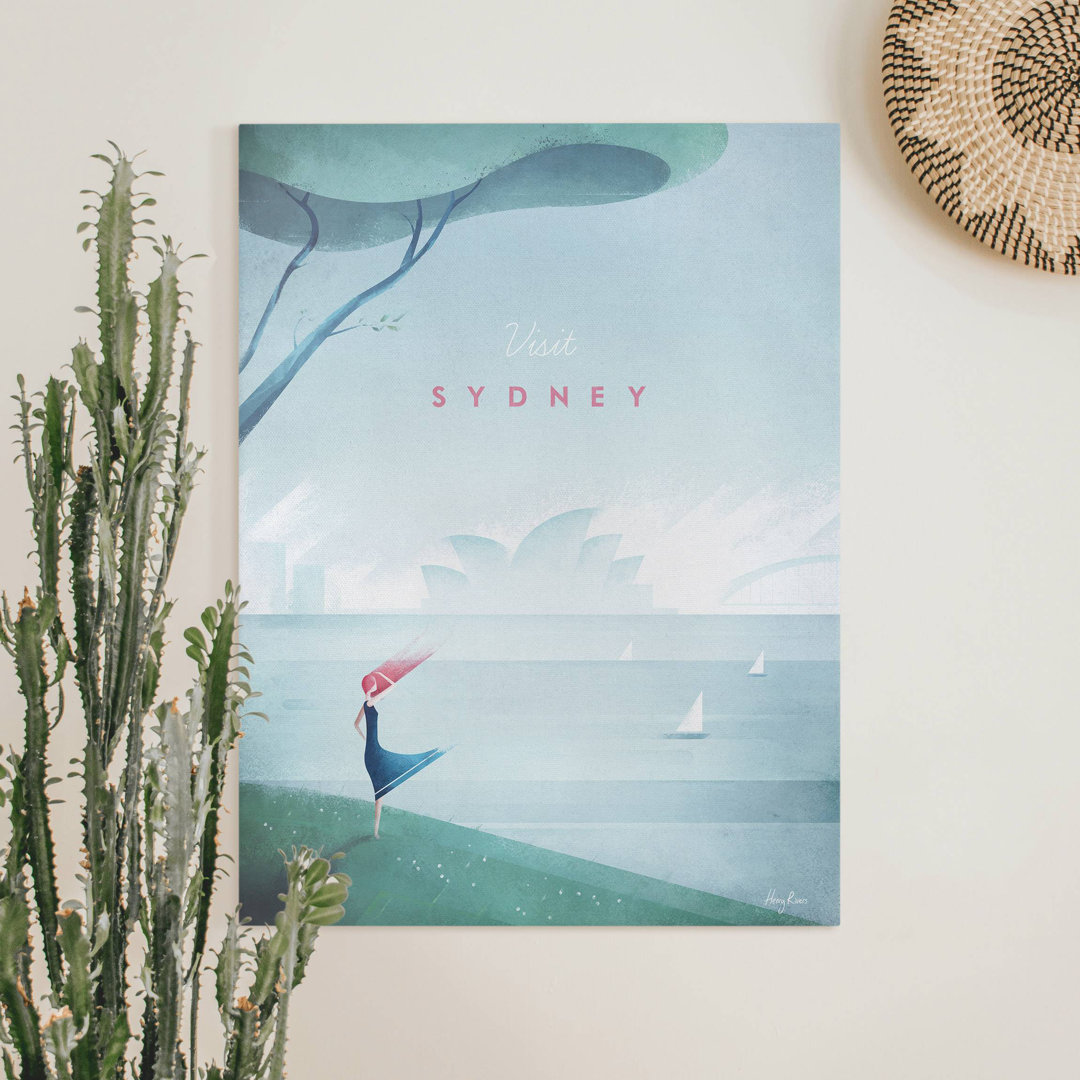 Leinwandbild Travel Poster – Sidney