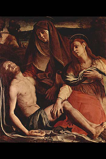 Christ et maria magdalena-impression, H 66 po x l 44 po x P 1,5 po