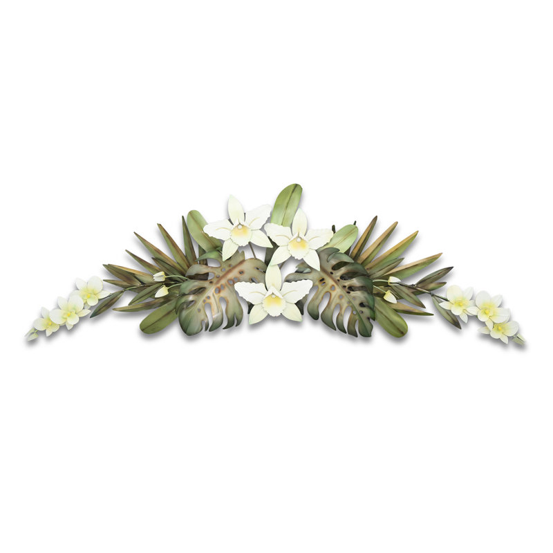 Orchidée blanche (SS), Vert / Blanc / Brun
