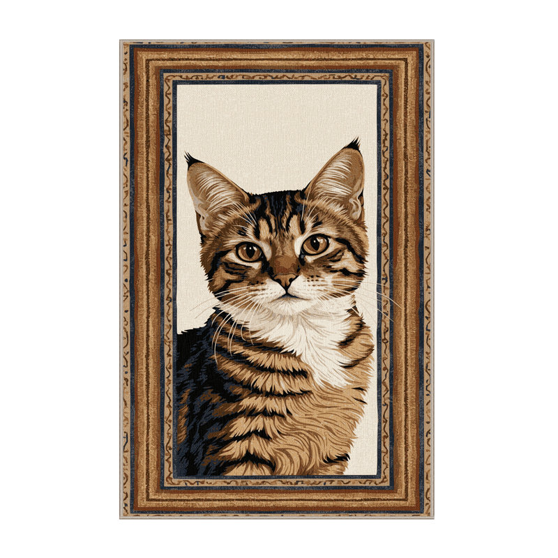  Tapis lavable American Curl Cats, Rectangle 6 pi x 9 pi