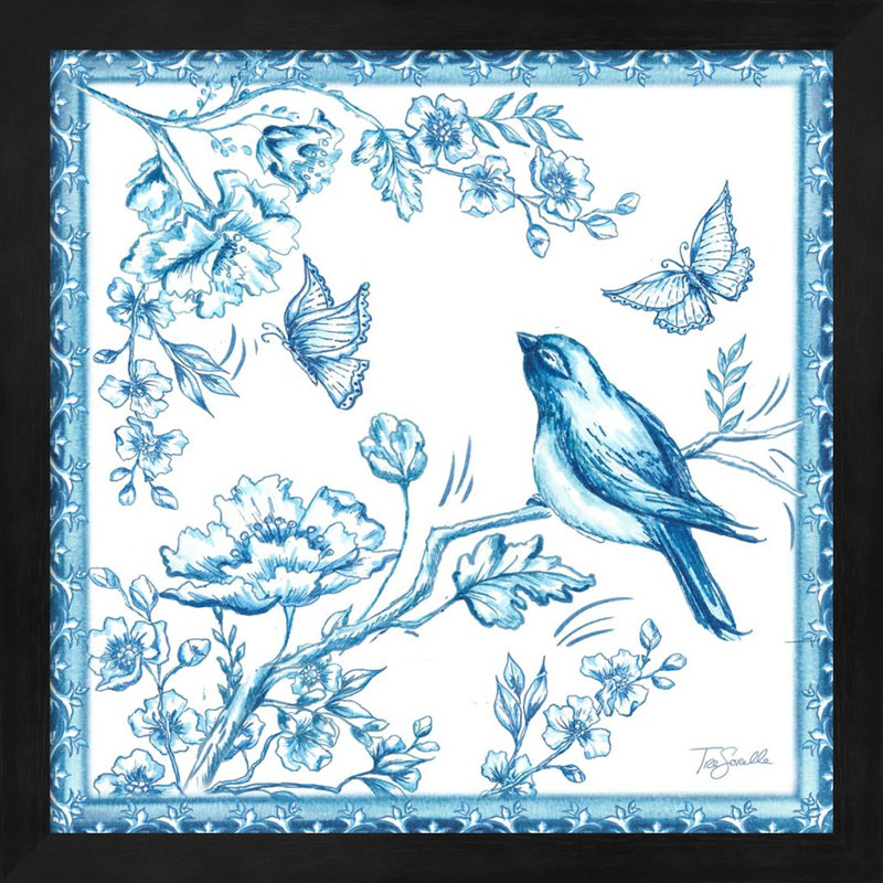 «Chinoiserie Tile» par Tre Sorelle Studios, art encadré (ensemble de 2)