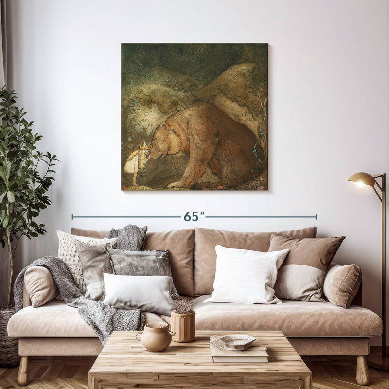 Brampt Stackars Lilla Basse, 39" H x 39" W