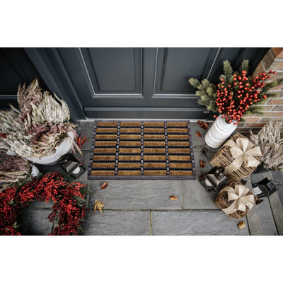 Hanse Home Non-Slip Indoor Outdoor Door Mat