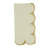 Natural Striped Scalloped Cotton Cloth Napkins 20" W X 20" L, Set Of 4-2129750902